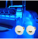HALF MOON ALUMINUM LED COURTESY LIGHT - 12 Volts - IP67 - 1 Watt - White CASING - WK-SS1AWX - AZLED